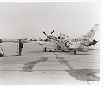 During the retirement ceremony, with the F-100 (top of the line jet of the day) it did a fly by with.