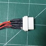 Here's one of the female connectors. This one is for the center section and receives the male plug mounted on the outer wing panel.