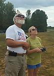 My daughter, Bethany, flying a gasser.