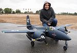 RC Pilot Evelyn with the 1600mm F7F-3 Tigercat
