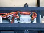 Wires tucked around the gyro mount posts.