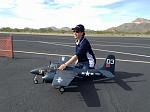 Evelyn with my FlightlineRC F7F Tigercat