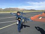 Evelyn with my FlightlineRC F7F Tigercat