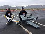 Tony and I showcasing our award winning Freewing prototypes ;)