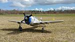 The new e-flite 1.2 P-47 at our field in Chesapeake, VA