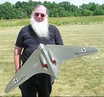 Kieth Shaw with his Horten 9 edf.