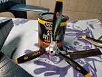 Also 2 coats on front of prop to keep decals on, Will put 3 on total...