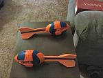 New Nerf Footballs ready to be destroyed for the sake of cool jet sounds in my A-20.