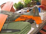 Photo #3, close-up of tail section graphics.