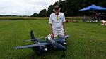 Richard Mueller with F7F-3