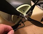 Install backplate and cross brace onto shaft before snugging down blade screws for alignment.