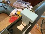 Trim edges of cockpit fill back with foam block
