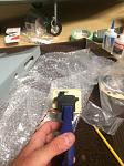 Servo placed to show where servo blocks mount