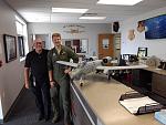 Gave this FMS A-10 to this A-10 pilot at the Squadron ready room. His tail numbers and crew members on the side.
