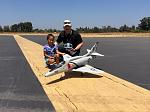 Coach Fabiola and her student Tony after the flight.