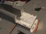 Step 4: Repostion the removed chunk of foam to the outboard side of the pod.