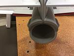 Vertical Stab inserted into the Exhaust Nozzle