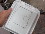 Make template out of food depron.